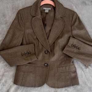 Ann Taylor Chocolate Brown Blazer